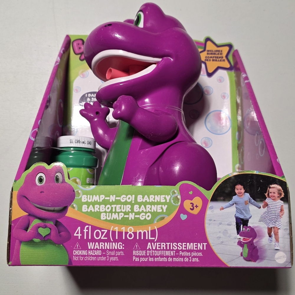 Barney Bump-N-Go Bubble Machine - Picture 2 of 9